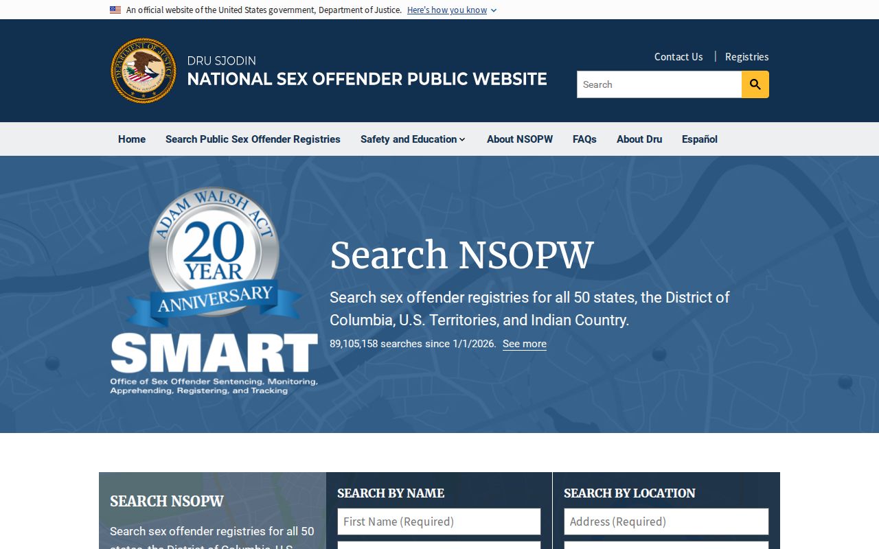 Suffolk County sex offender search through the national registry